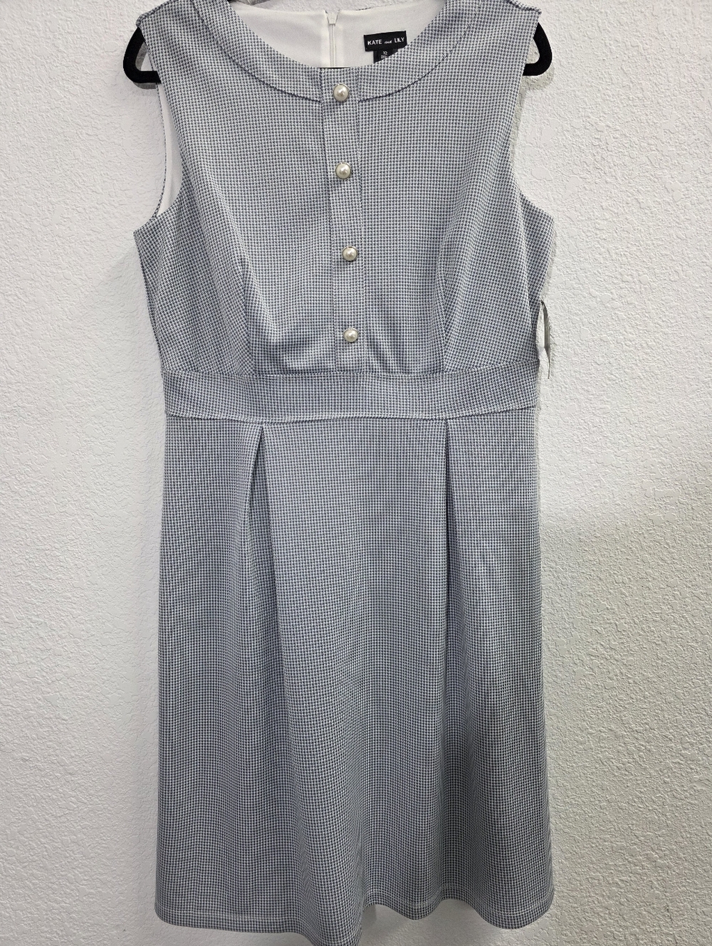 Kate & Lily Fit & Flare A-line Sleeveless  Tailored Classic Dress